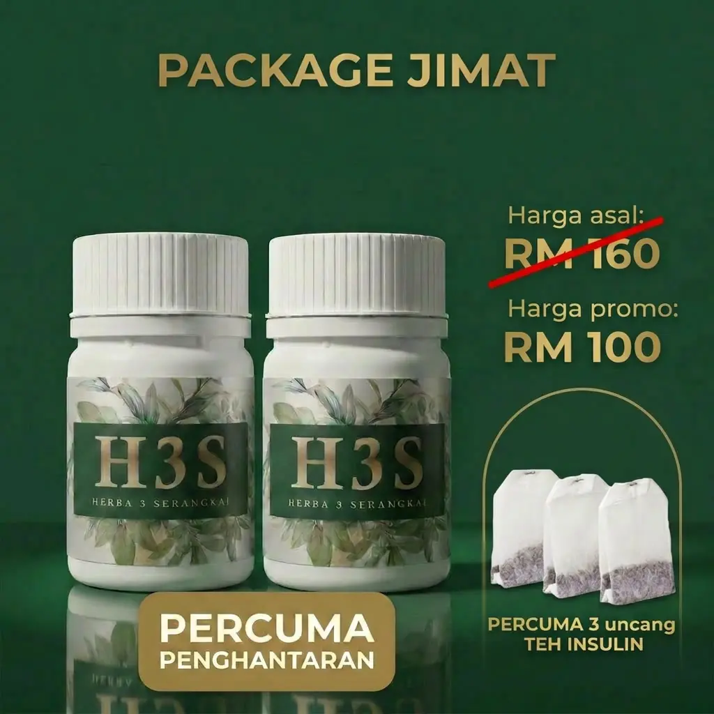 Pakej Jimat 2 botol H3S